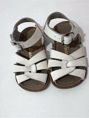 Salt water white sandals size 4